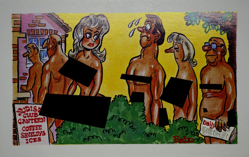 Postcard seaside comic saucy - comic,