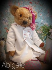 Large Antique Merrythought Teddy Bear,Ear Button, Foot Label ?Abigale ?