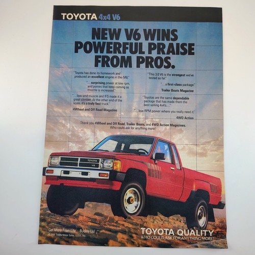 Toyota 4x4 pickup truck ad - toyota,