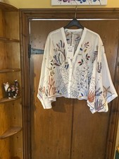 Zara Embroidered White Blouse
