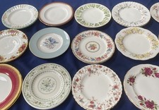 Pretty Floral Tea Plates 20cm Vintage Wedding Tea Parties Buffet Top Brands