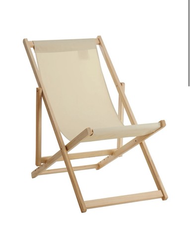 Beauport cream deck chair - beauport,