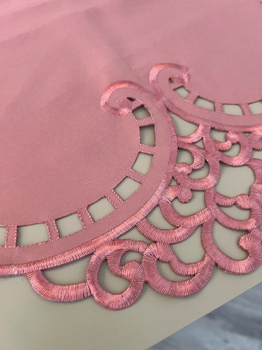 Tablecloth embroidered cut - tablecloth,