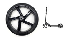 200mm Adult Scooter Wheel 30mm Wide in Black Pre-Fitted with ABEC-9 Bearings