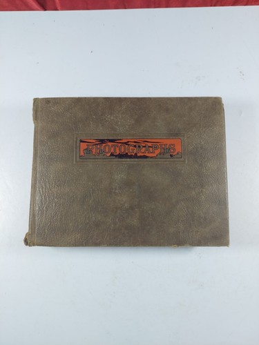Antique photo album with - photo,