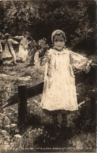 Cpa salon 1901 mme lucas - salon,
