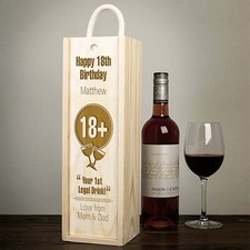 Personalised Wooden Wine Box