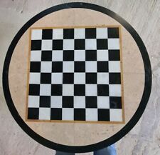 Inlaid Marble Chess Board Tabletop 700mm Diameter