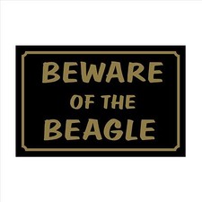 Beware of the Beagle - 160mm x