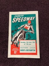 Speedway programme Cardiff v