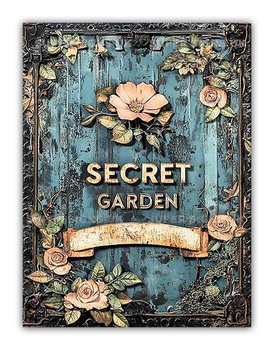 Secret garden metal plants - ", "