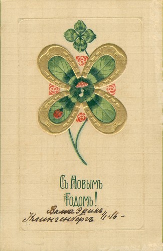 Russian ladybug embossed new - russian,