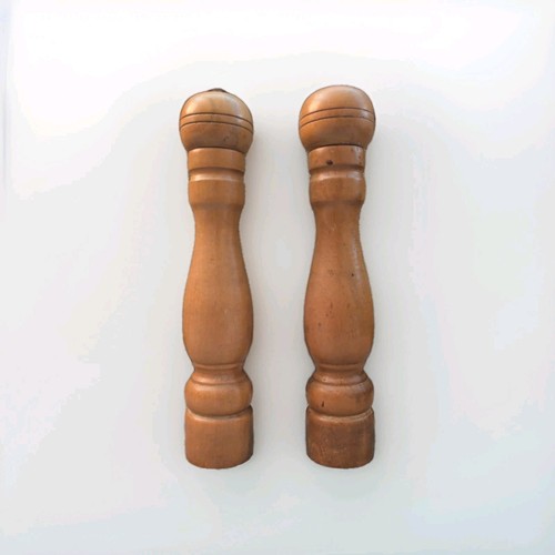 Vintage wooden salt shaker - wooden,