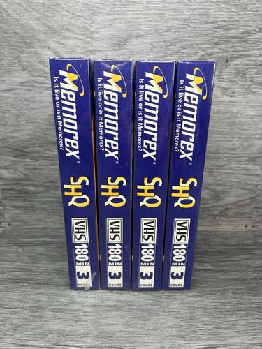 Memorex vhs tapes - 4x, 180