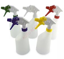 5 x Trigger Spray Bottles, Valeting chemical resistant multi amazon 600ml 
