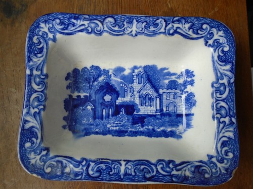 Shredded wheat blue dish - blue,
