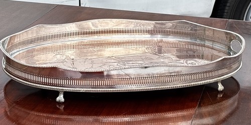 Large silver plate - large,