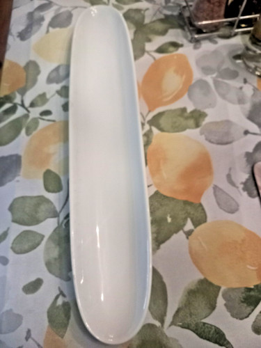 Garlic bread long plate - garlic,