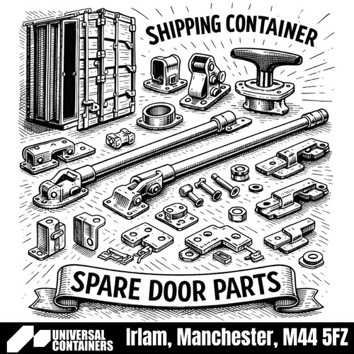 Shipping container door parts - shipping,