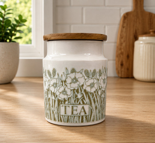 Hornsea pottery fleur tea - tea, jar