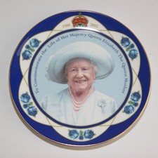 QUEEN ELIZABETH THE QUEEN MOTHER LIFE -LIMITED EDITION COALPORT CHINA PLATE 2002