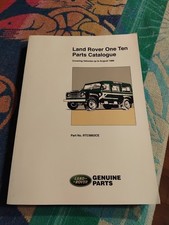 Land Rover One Ten Up To 1986 Factory Parts Catalogue VGC V8 Petrol Diesel 110