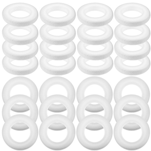 Reusable white foam wreath - reusable,