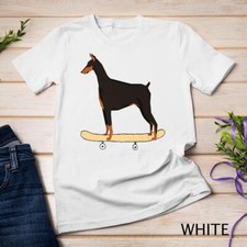 Funny Skateboarding Doberman