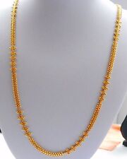 Real looking 22 ct gold plated set - Indian Chain  fashion Necklace 28in lenght
