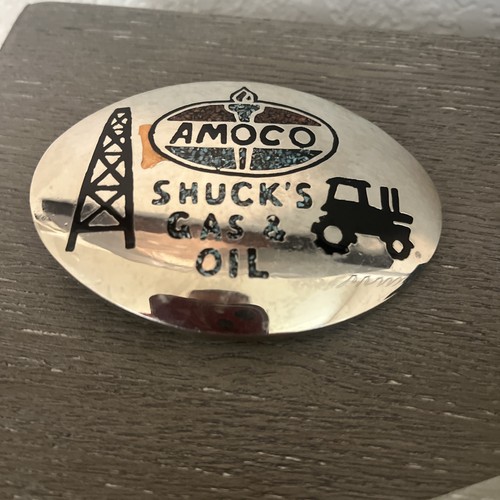 Vintage shuck amoco gas - shuck’s, &