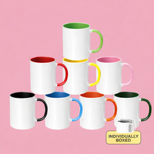 11oz coloured sublimation mugs - coloured,