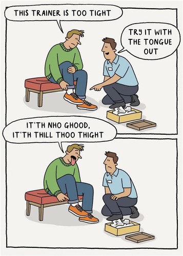 Funny birthday card - funny, trainer