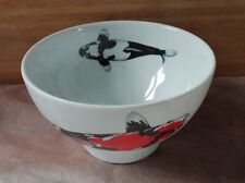 Koi Carp Bowl Nibbles Crisps Olives Red Black And White Fish Decoration 