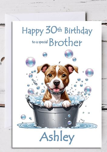 Dog staffy personalised - dog,