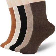 5 PAIRS 90% Cotton Above Ankle