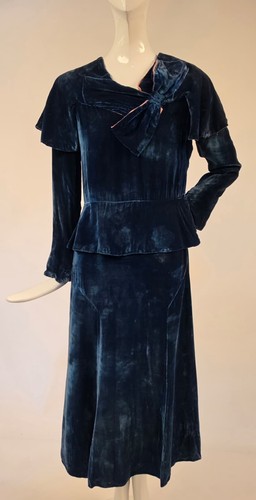 Classic 1920 blue silk - blue,