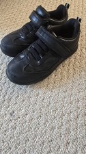 Boys Infant Marks And Spencer Black School Shoes Size 9.5 With Strap