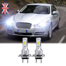 For JAGUAR XF 2008-2014 Headlight Pair H7 LED Bulbs 55w 6000K White bright 12v