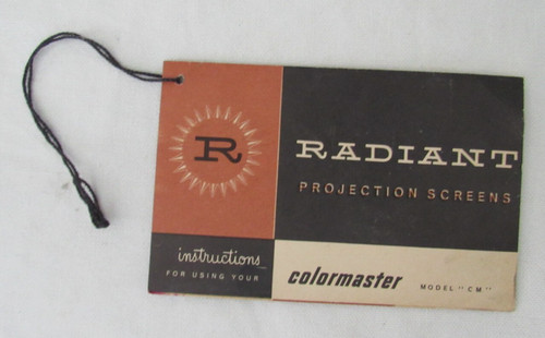 Vtg 1956 radiant projection - vtg,