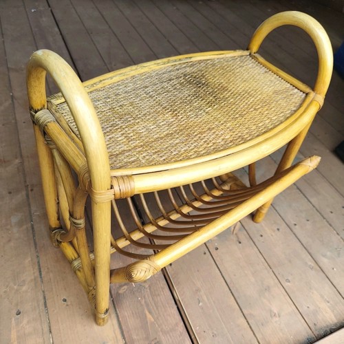 Bamboo magazine rack rattan - magazine,