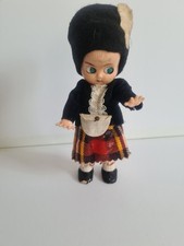 Vintage 1960s National Costume Doll - Super cute little Scottish Laddie 15cm