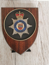 MOUNTED WOODEN SHIELD POLICE BADGE BRITISH TRANSPORT POLICE (2)