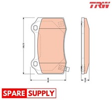 BRAKE PAD SET, DISC BRAKE FOR