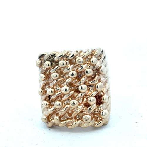 9ct yellow gold keeper ring