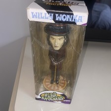 Vintage NECA HEAD KNOCKERS WILLY WONKA BOBBLEHEAD Figurine 9" Tall