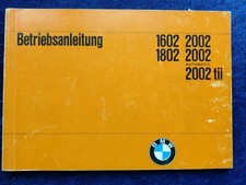BMW 1602 1802 2002 Automatic tii Owners Manual 8.1973