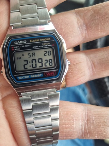 Casio a158w alarm chrono men - casio,