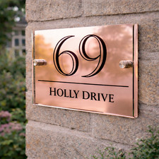 House Number Plaques House