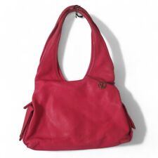 Coccinelle Handbag Medium Leather Women's Tote Dog Tag Logo Casual Preloved 