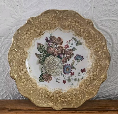 Prattware bouquet plate - prattware,